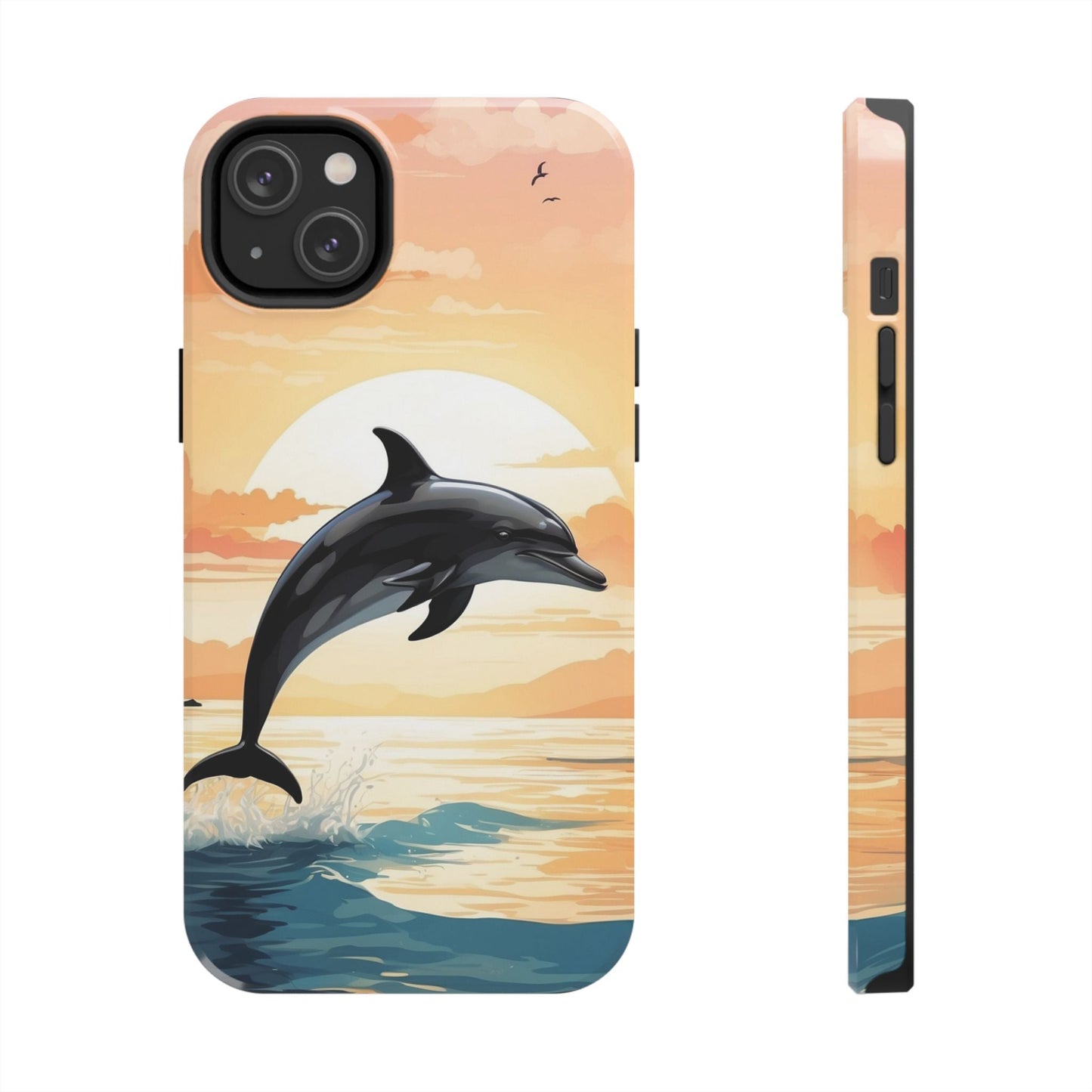 Tropical Sunset Dolphin iPhone Case - BOGO Cases