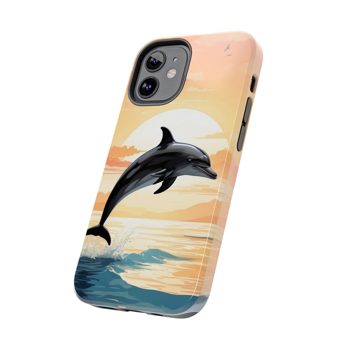 Tropical Sunset Dolphin iPhone Case - BOGO Cases