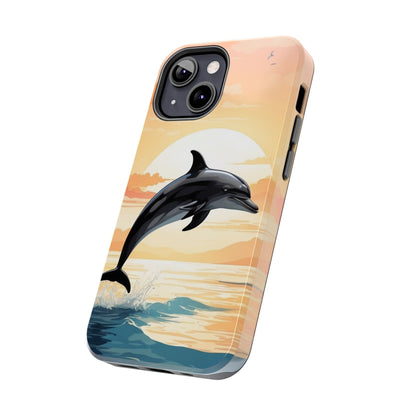 Tropical Sunset Dolphin iPhone Case - BOGO Cases