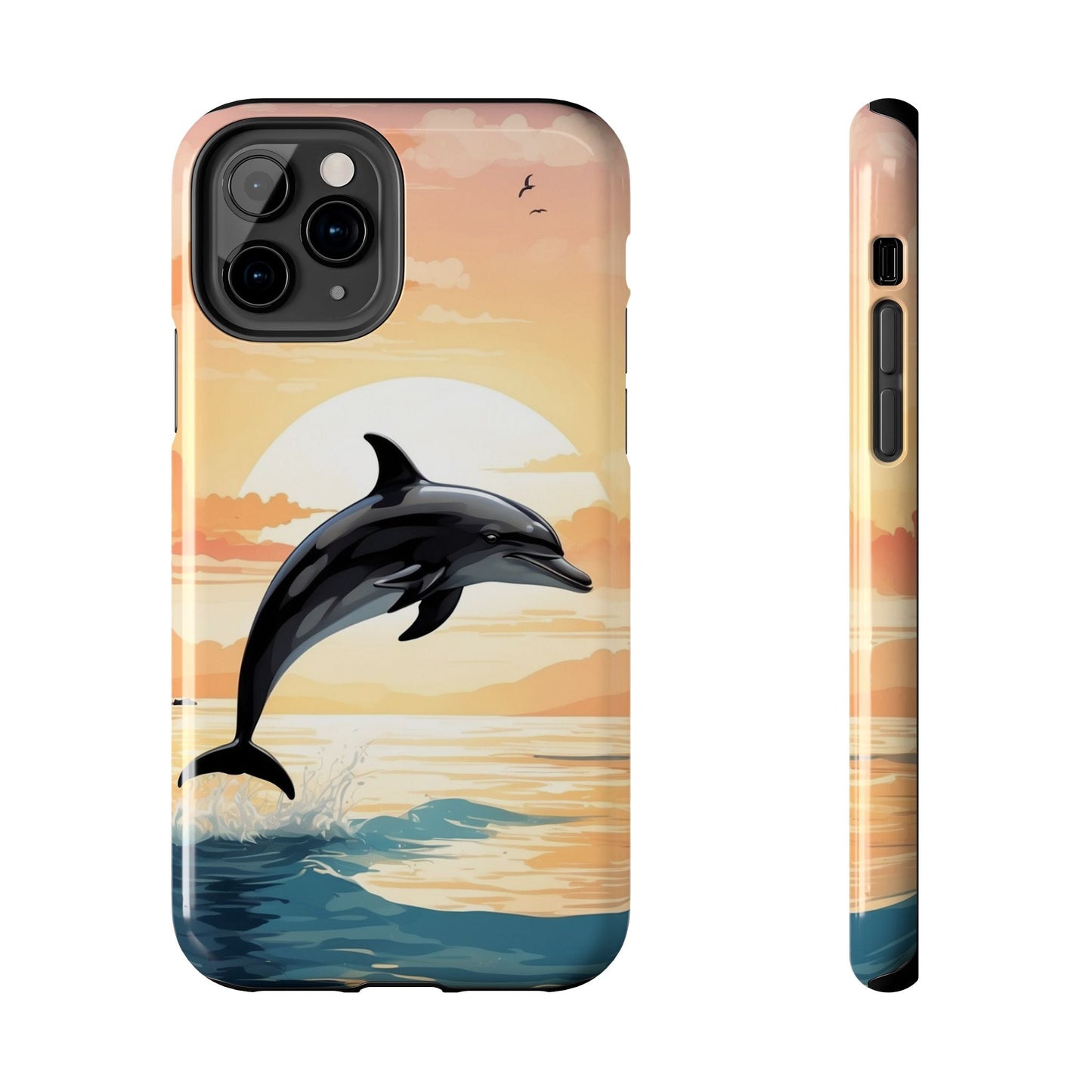 Tropical Sunset Dolphin iPhone Case - BOGO Cases