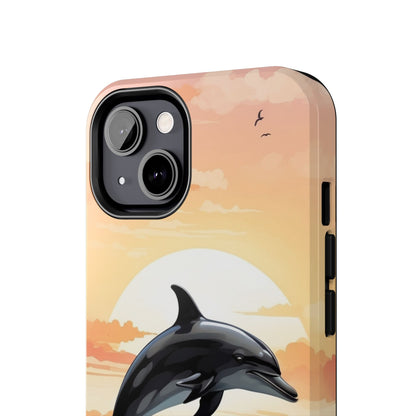 Tropical Sunset Dolphin iPhone Case - BOGO Cases