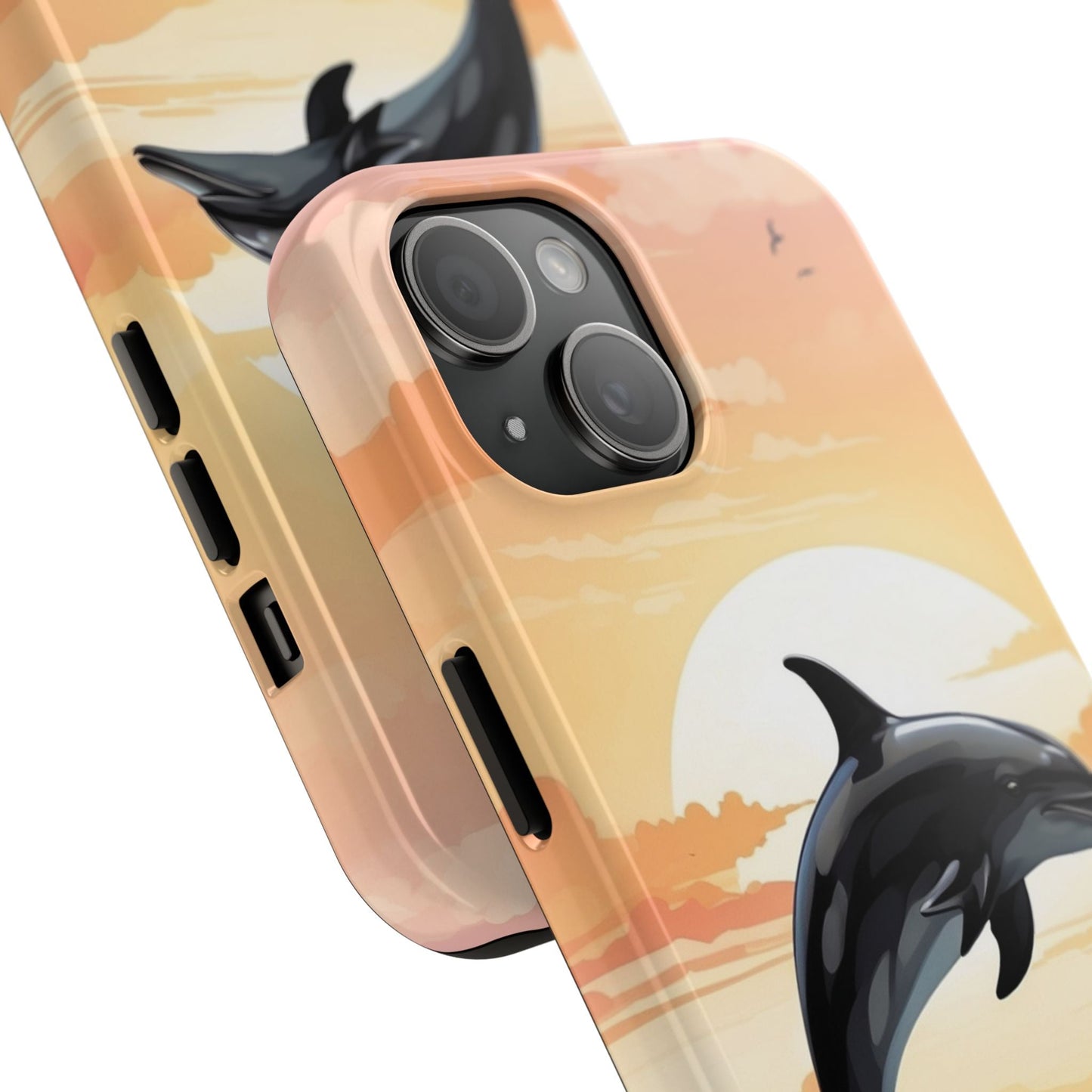Tropical Sunset Dolphin iPhone Case - BOGO Cases