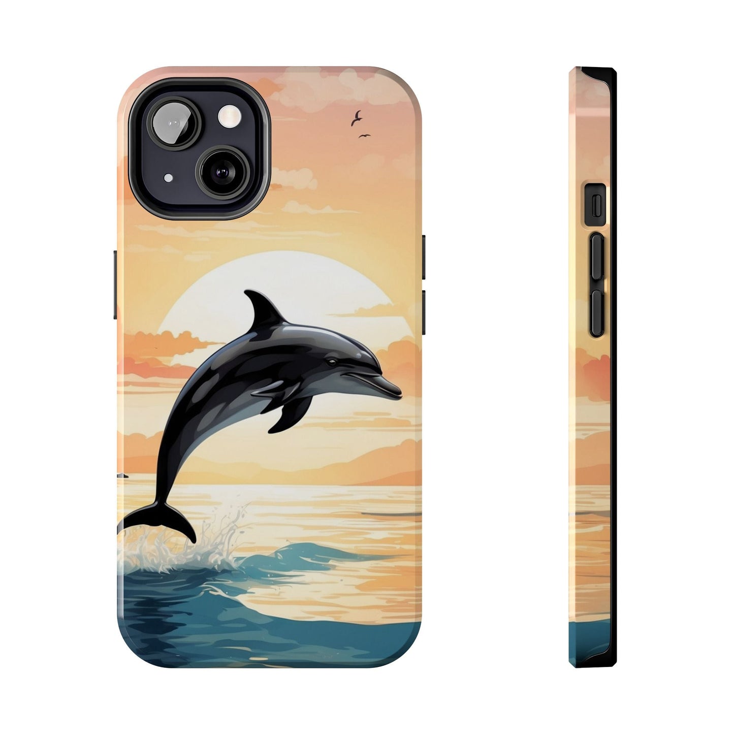 Tropical Sunset Dolphin iPhone Case - BOGO Cases
