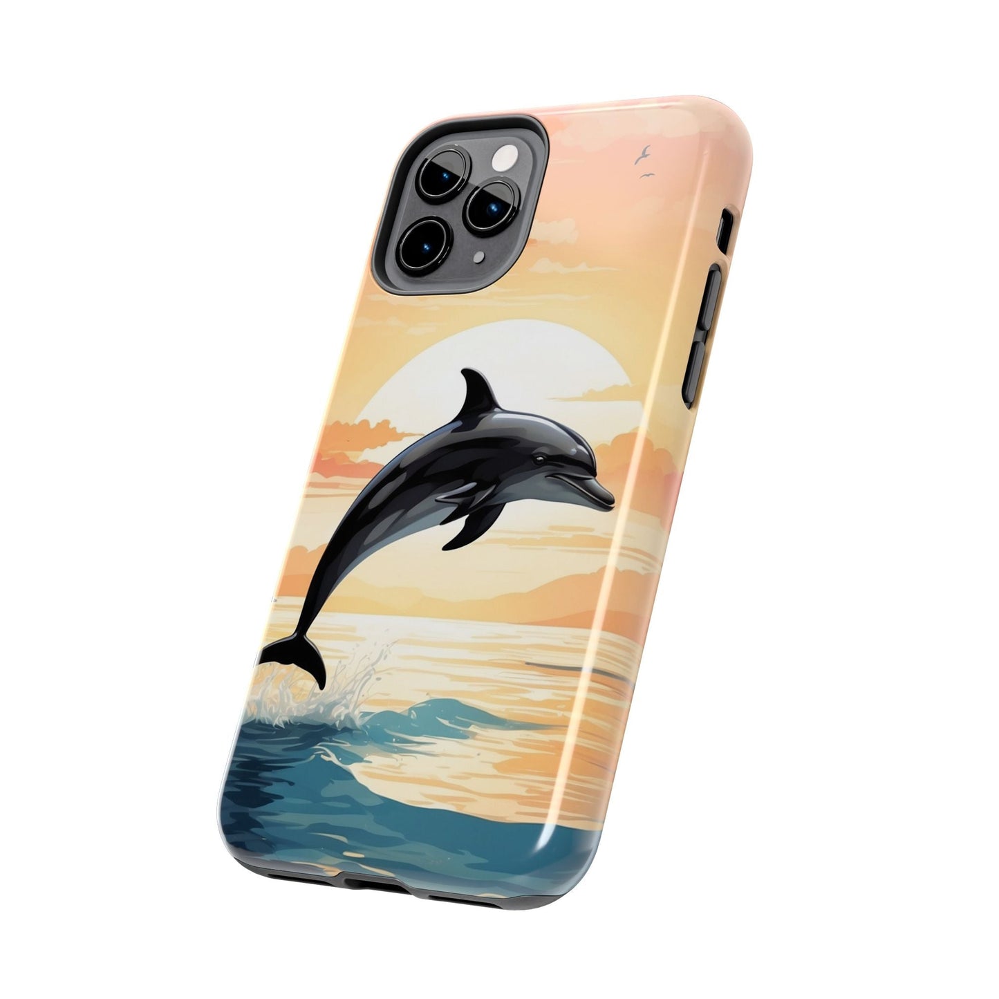 Tropical Sunset Dolphin iPhone Case - BOGO Cases
