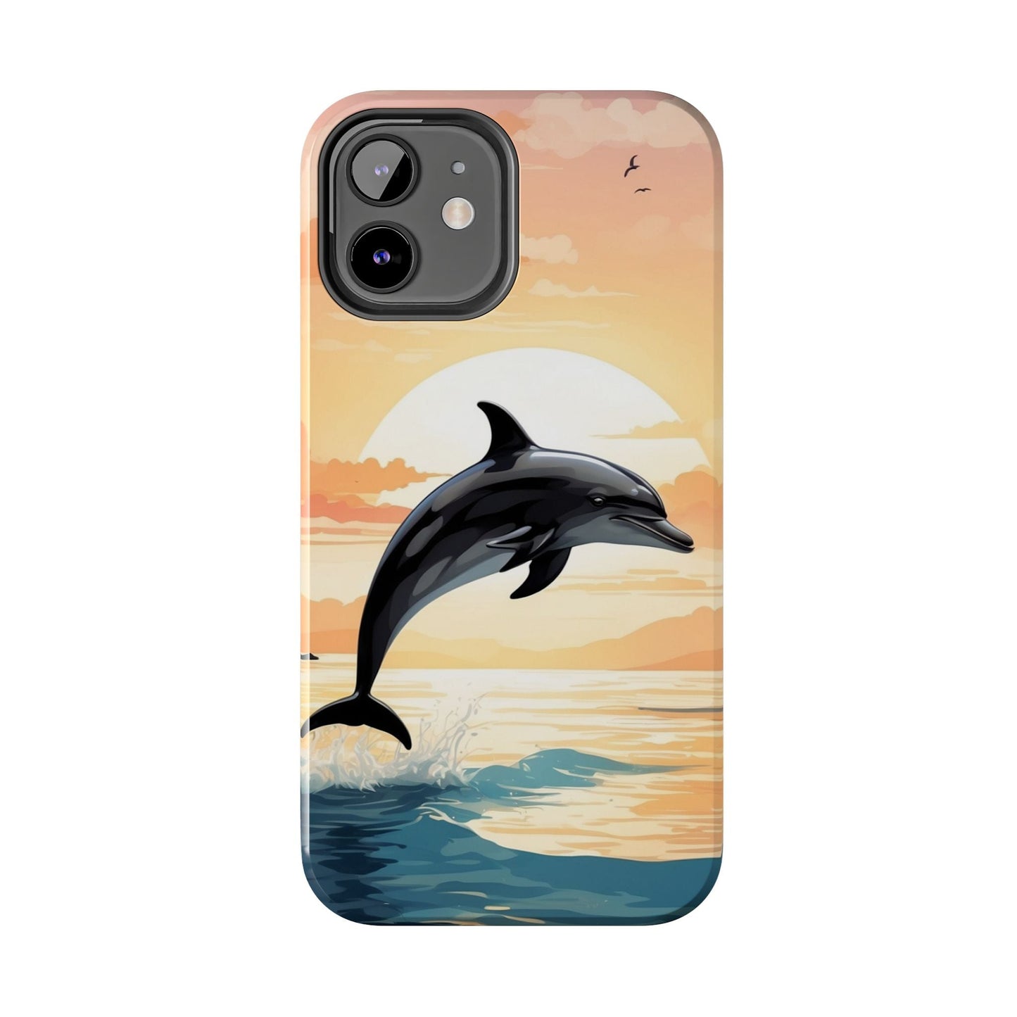 Tropical Sunset Dolphin iPhone Case - BOGO Cases