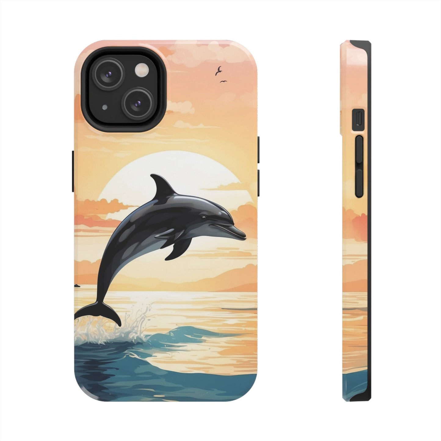 Tropical Sunset Dolphin iPhone Case - BOGO Cases