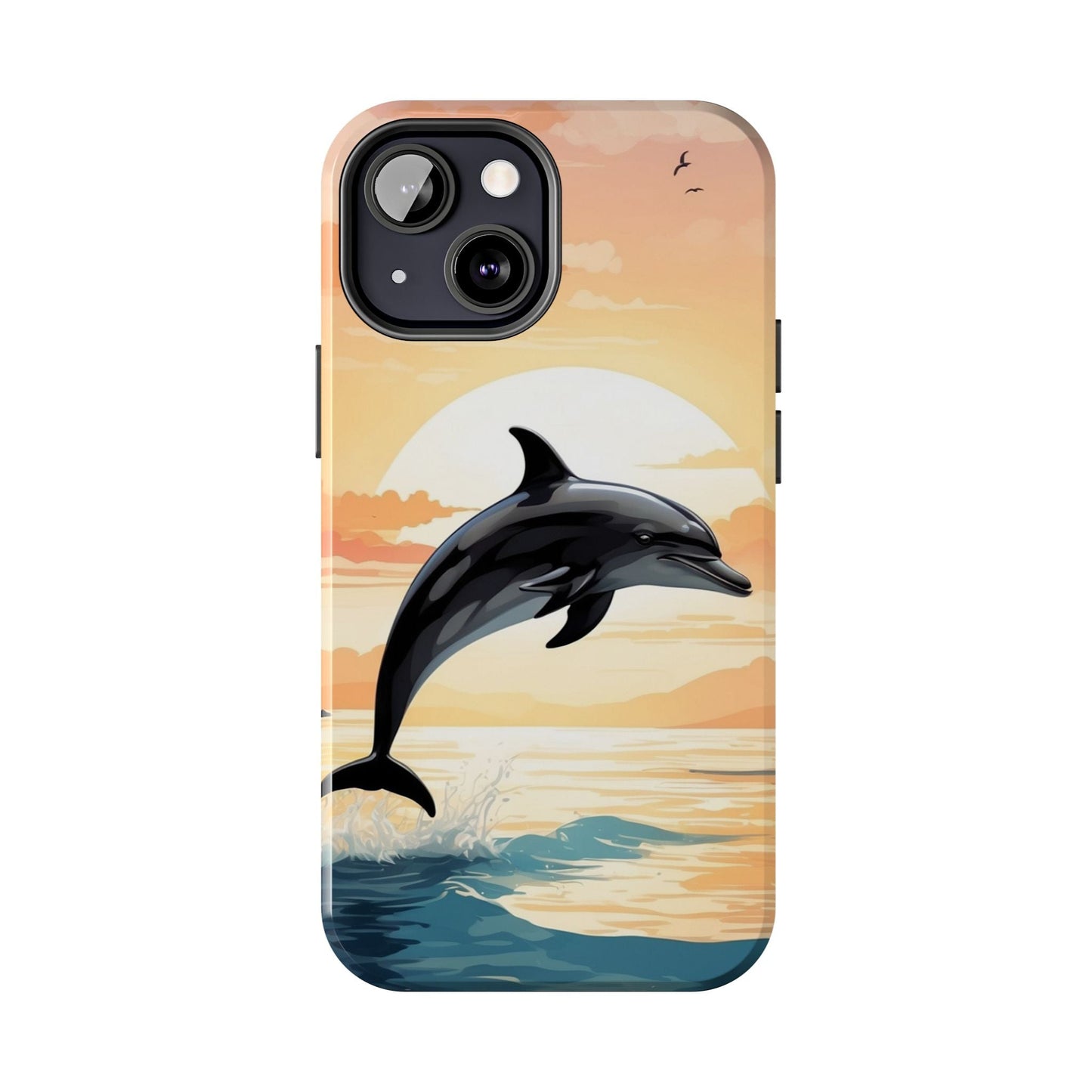 Tropical Sunset Dolphin iPhone Case - BOGO Cases
