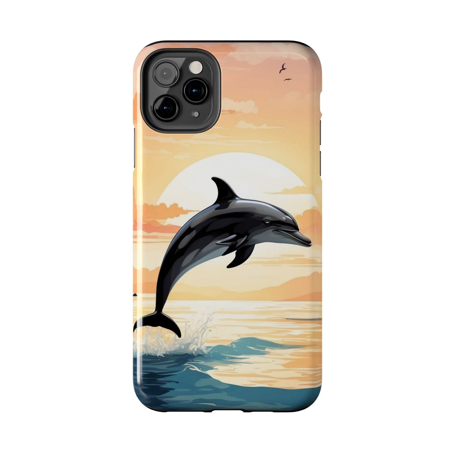 Tropical Sunset Dolphin iPhone Case - BOGO Cases