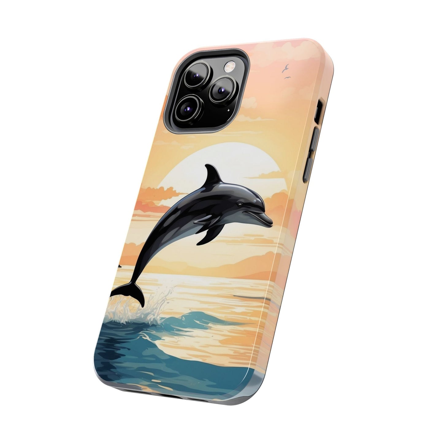 Tropical Sunset Dolphin iPhone Case - BOGO Cases