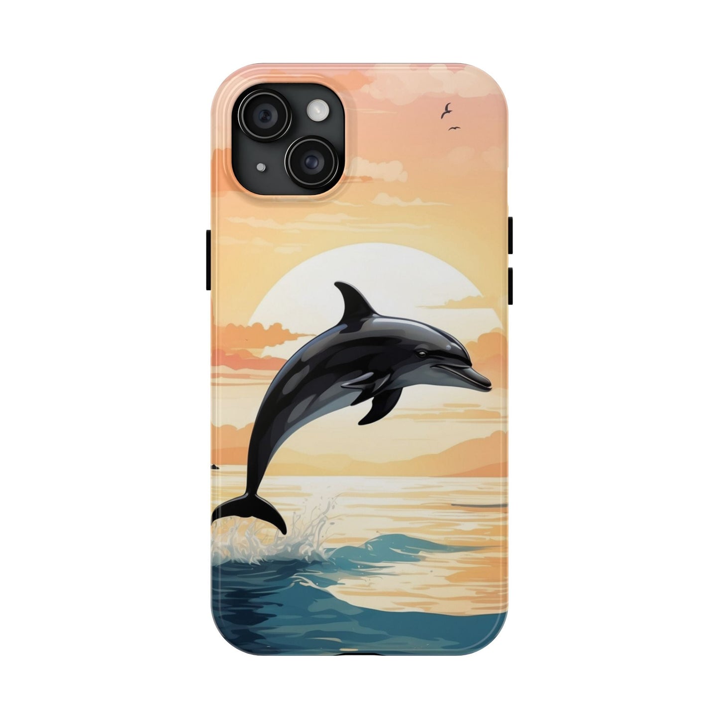 Tropical Sunset Dolphin iPhone Case - BOGO Cases