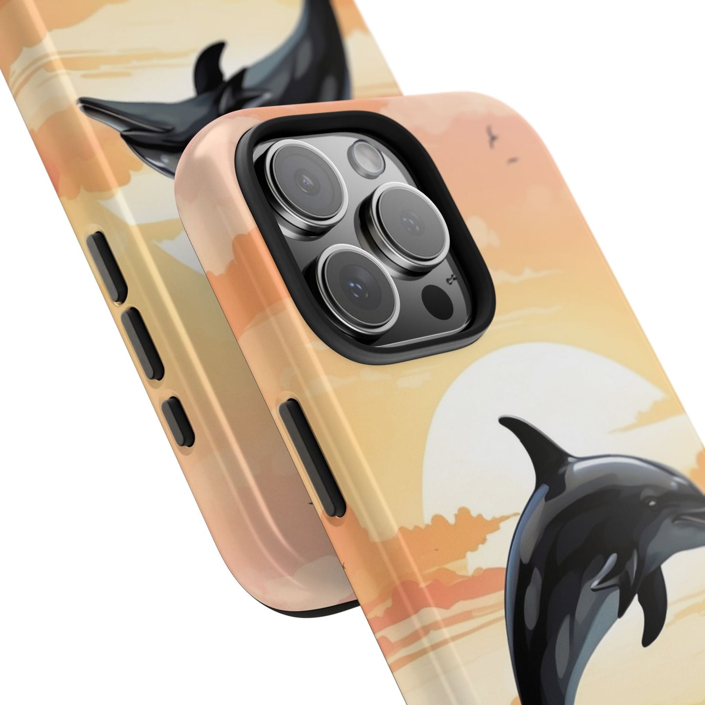 Tropical Sunset Dolphin iPhone Case - BOGO Cases