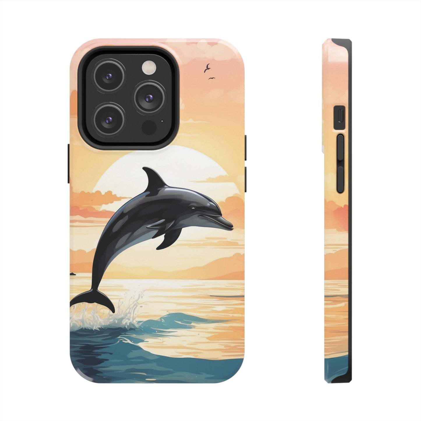 Tropical Sunset Dolphin iPhone Case - BOGO Cases