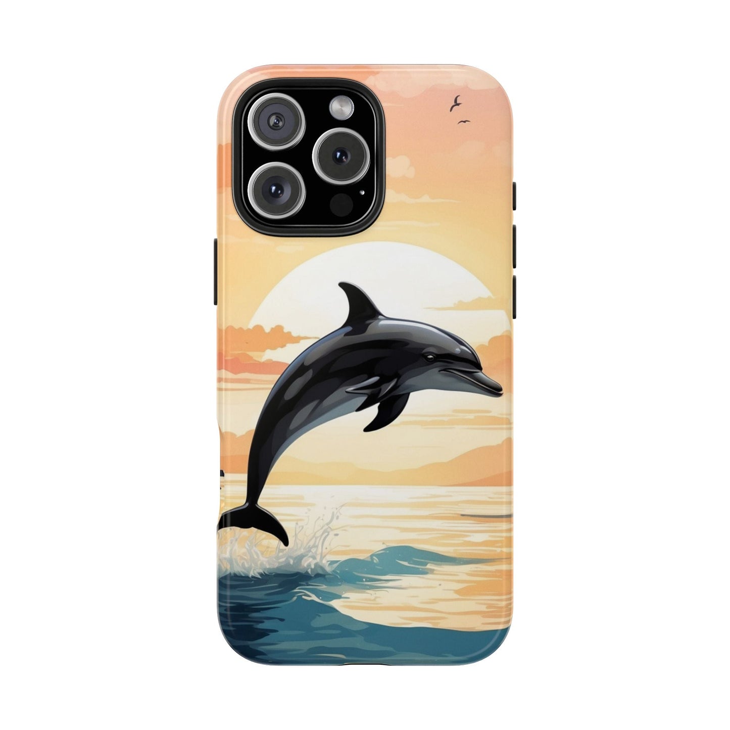 Tropical Sunset Dolphin iPhone Case - BOGO Cases