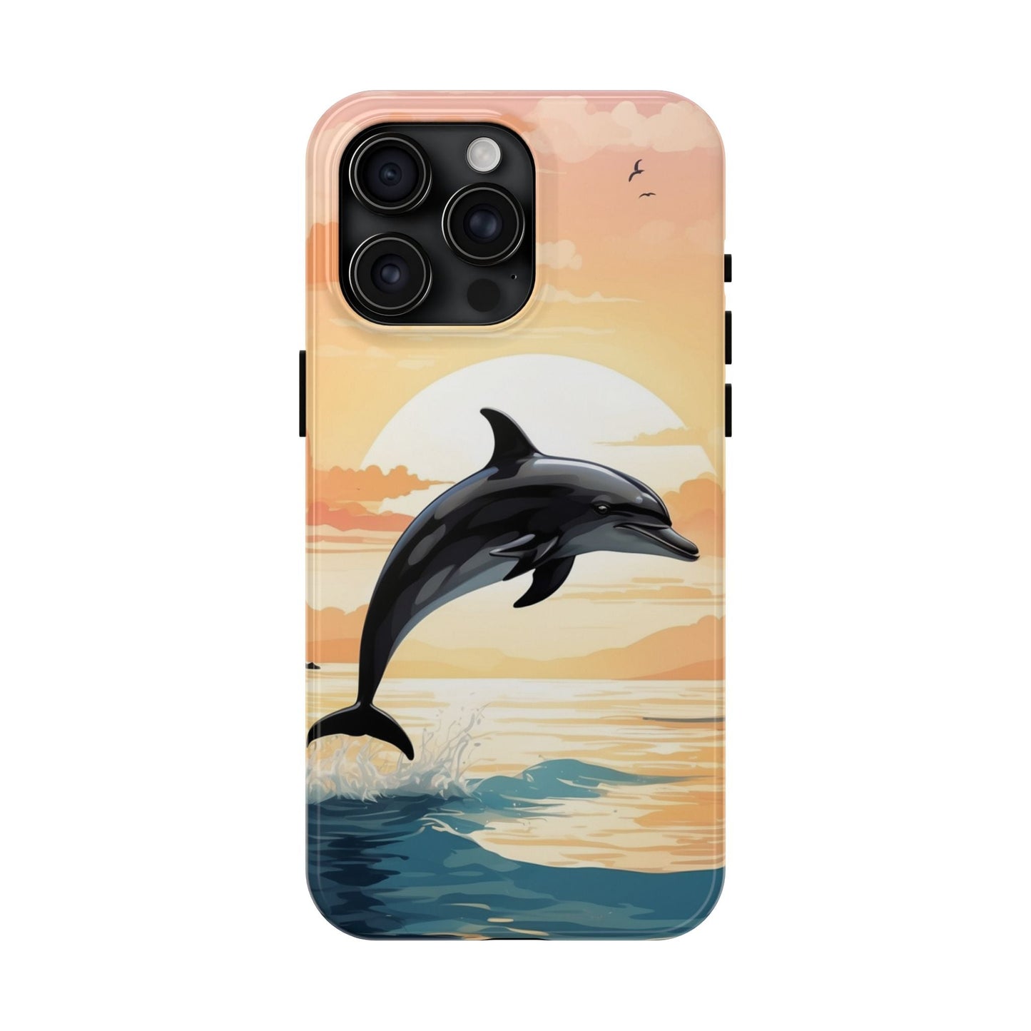 Tropical Sunset Dolphin iPhone Case - BOGO Cases