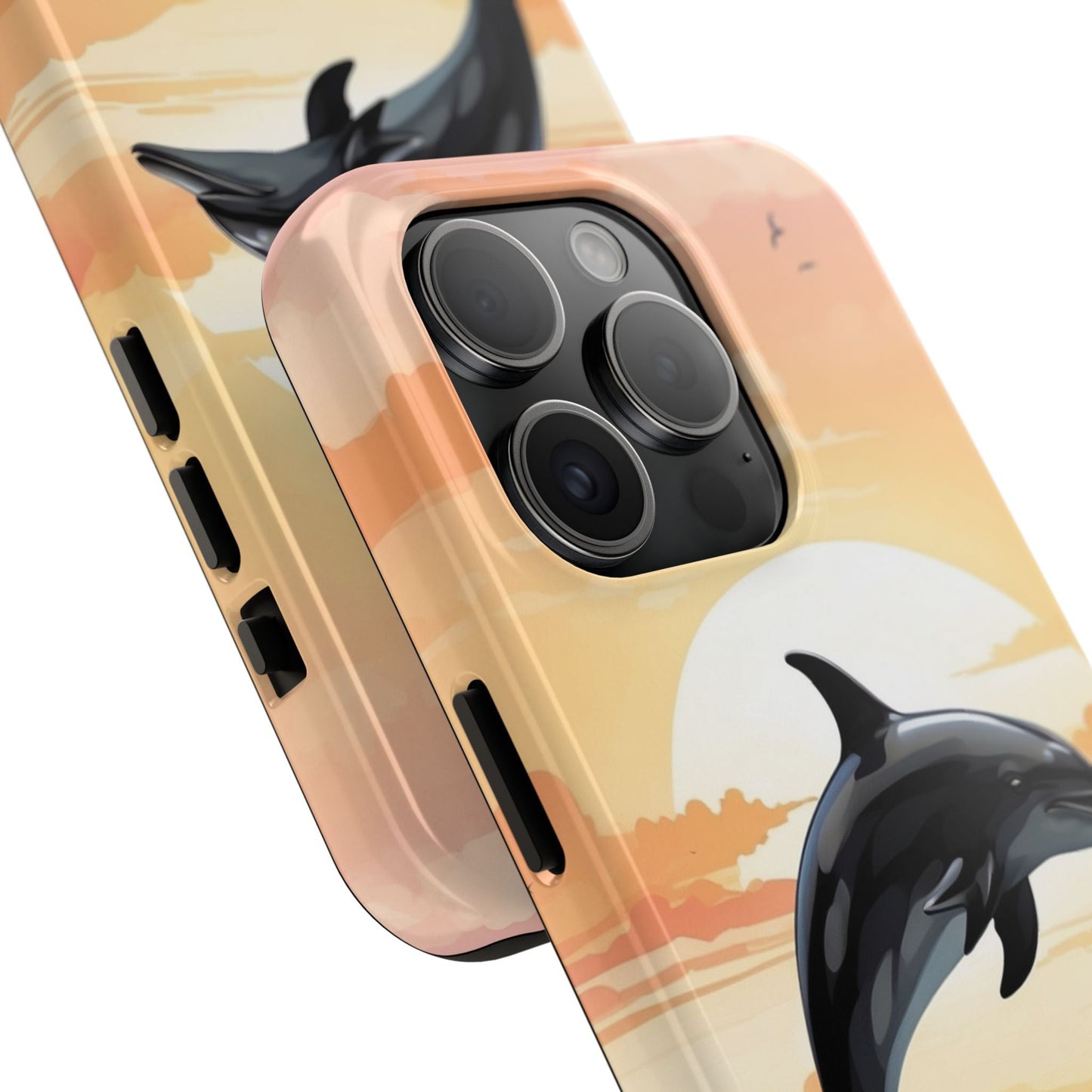Tropical Sunset Dolphin iPhone Case - BOGO Cases