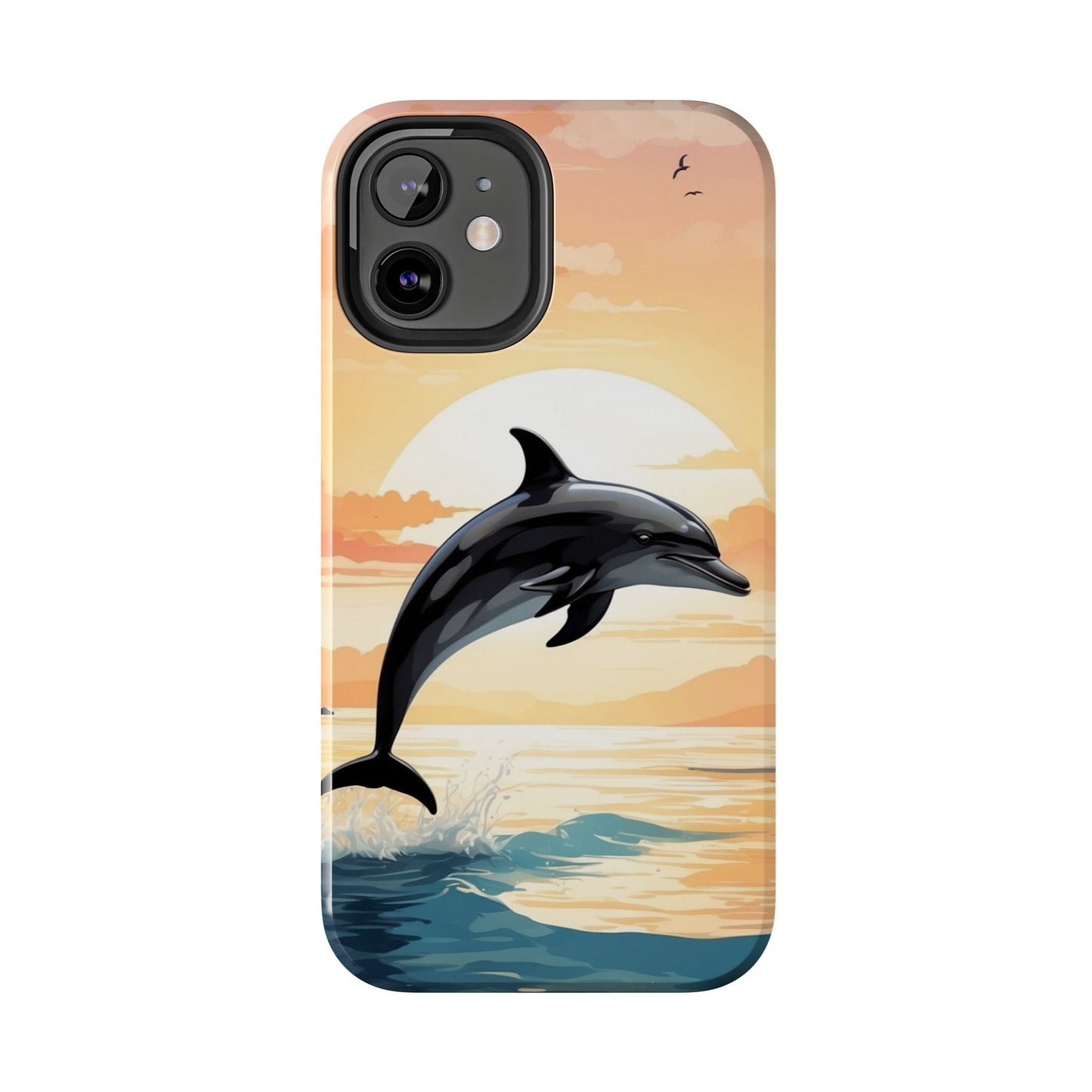 Tropical Sunset Dolphin iPhone Case - BOGO Cases