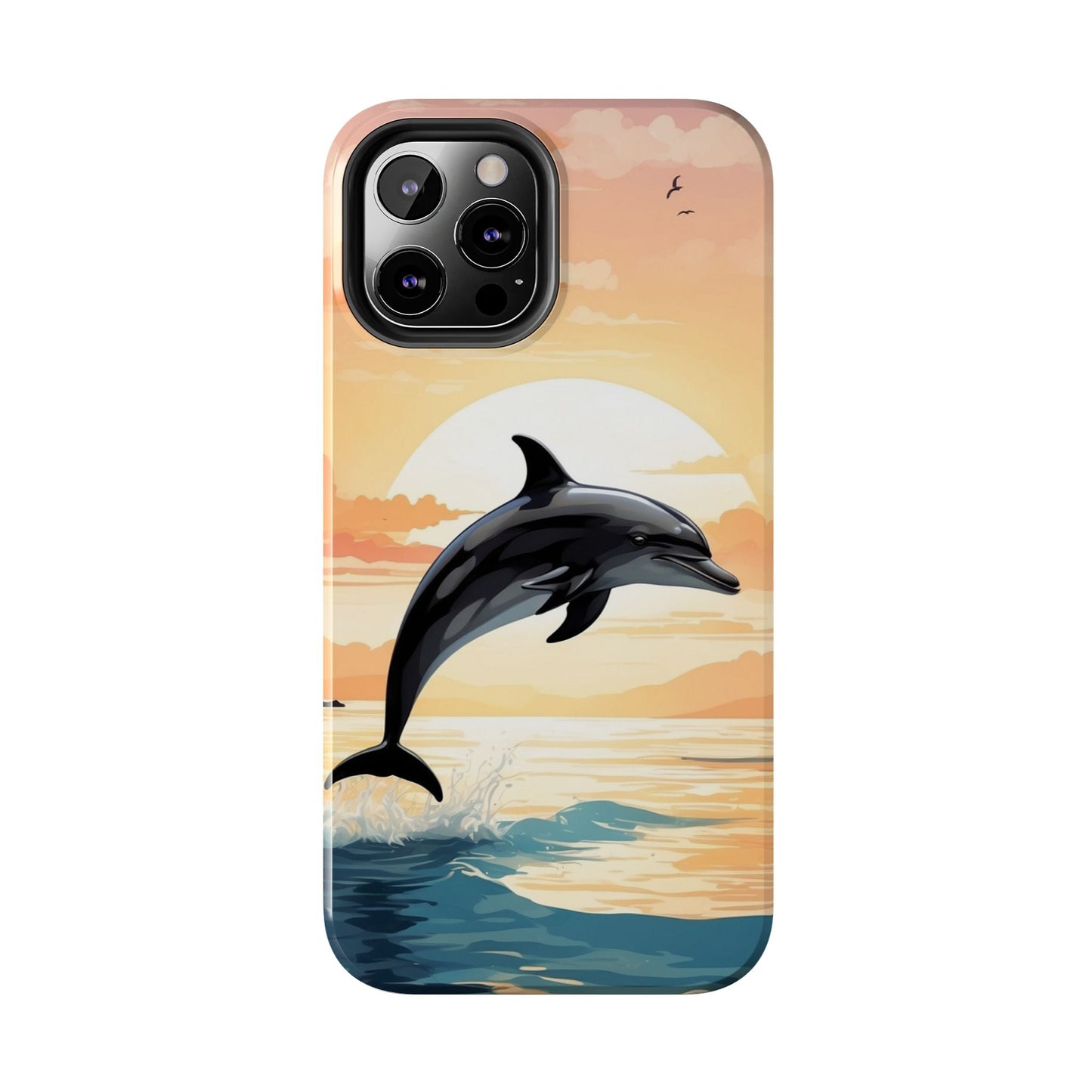 Tropical Sunset Dolphin iPhone Case - BOGO Cases