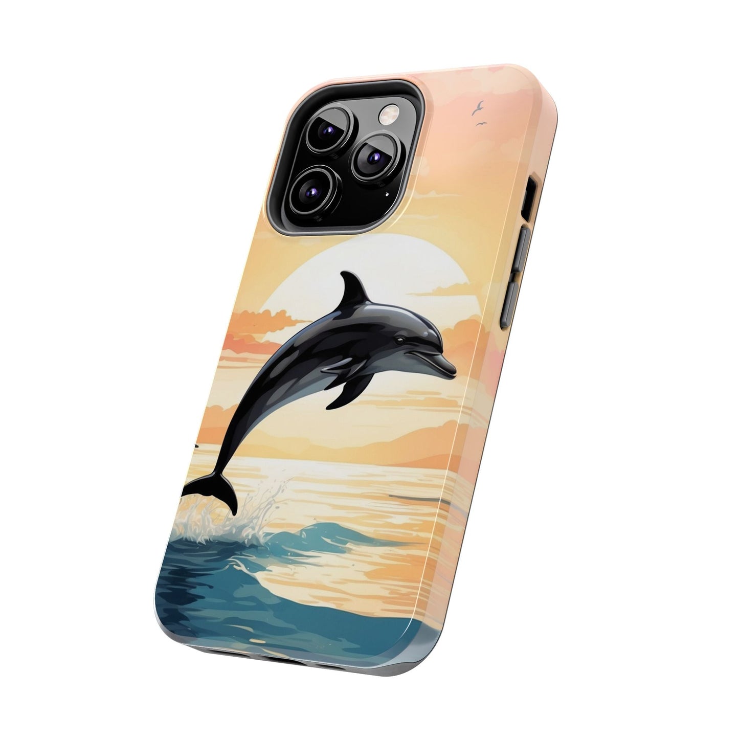Tropical Sunset Dolphin iPhone Case - BOGO Cases