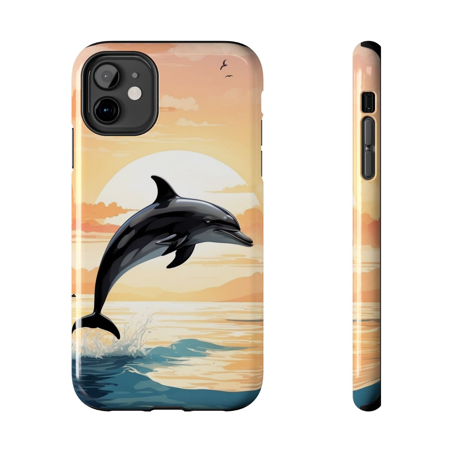 Tropical Sunset Dolphin iPhone Case - BOGO Cases