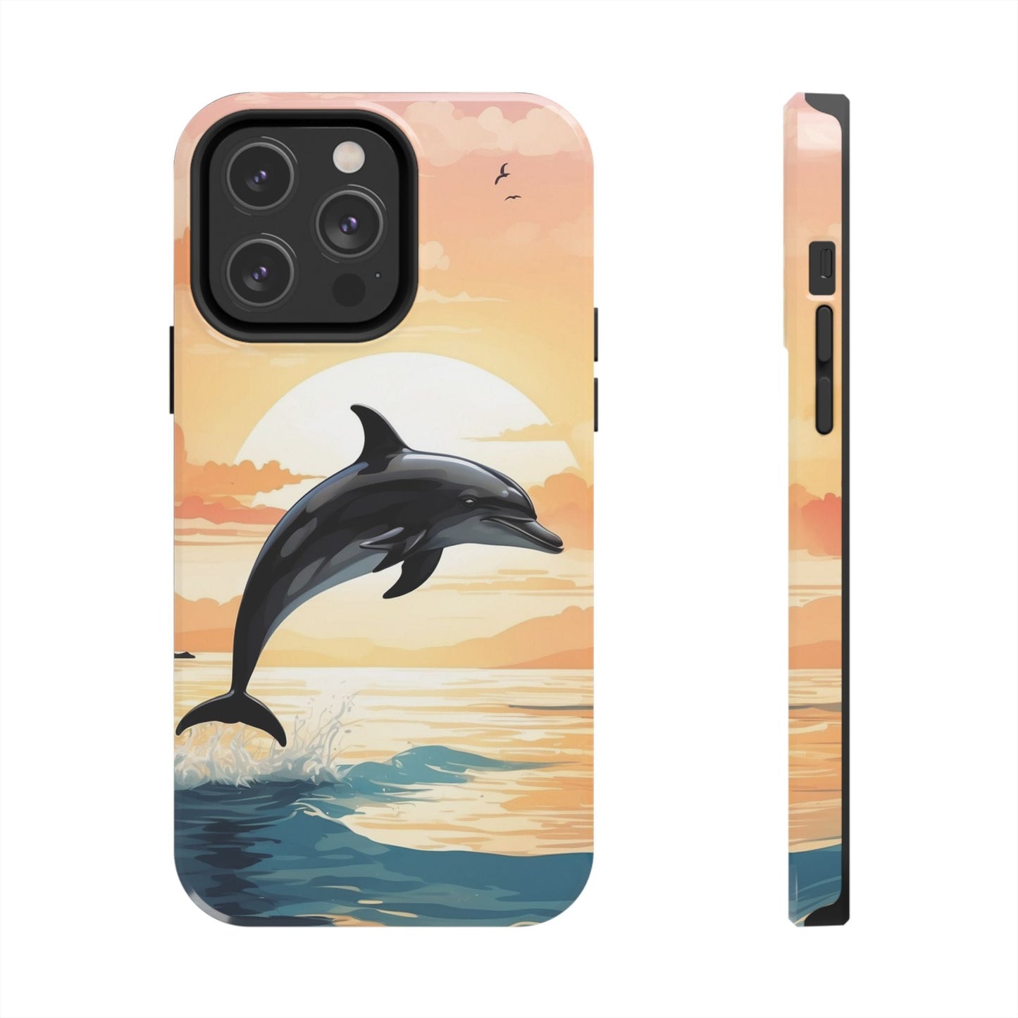 Tropical Sunset Dolphin iPhone Case - BOGO Cases
