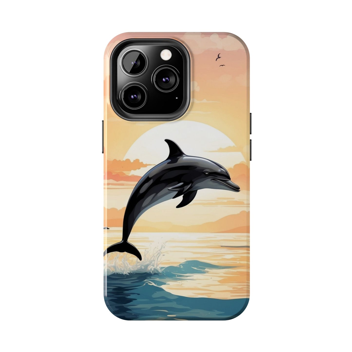 Tropical Sunset Dolphin iPhone Case - BOGO Cases
