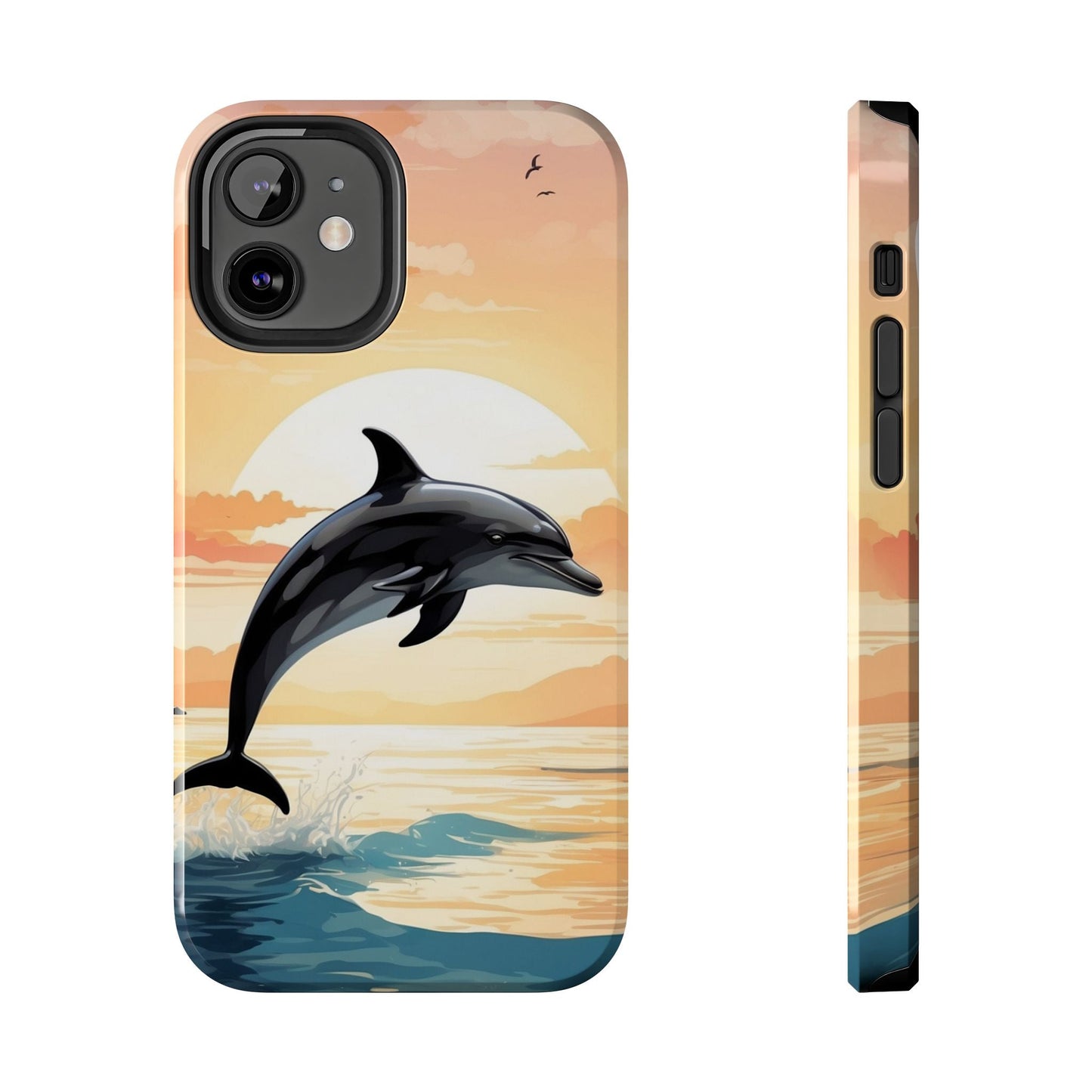 Tropical Sunset Dolphin iPhone Case - BOGO Cases