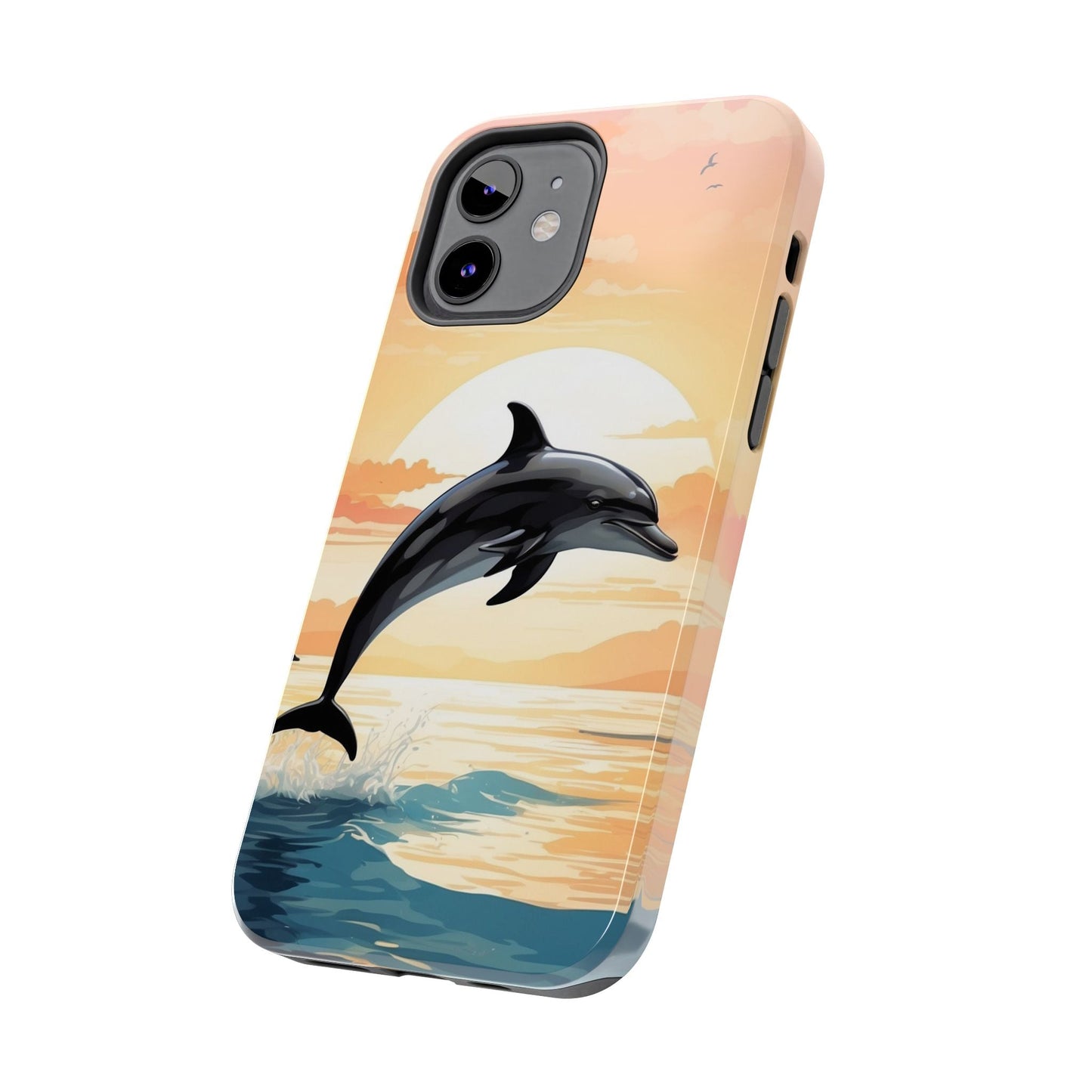 Tropical Sunset Dolphin iPhone Case - BOGO Cases