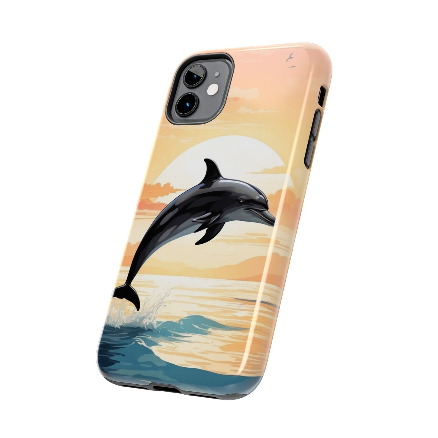Tropical Sunset Dolphin iPhone Case - BOGO Cases