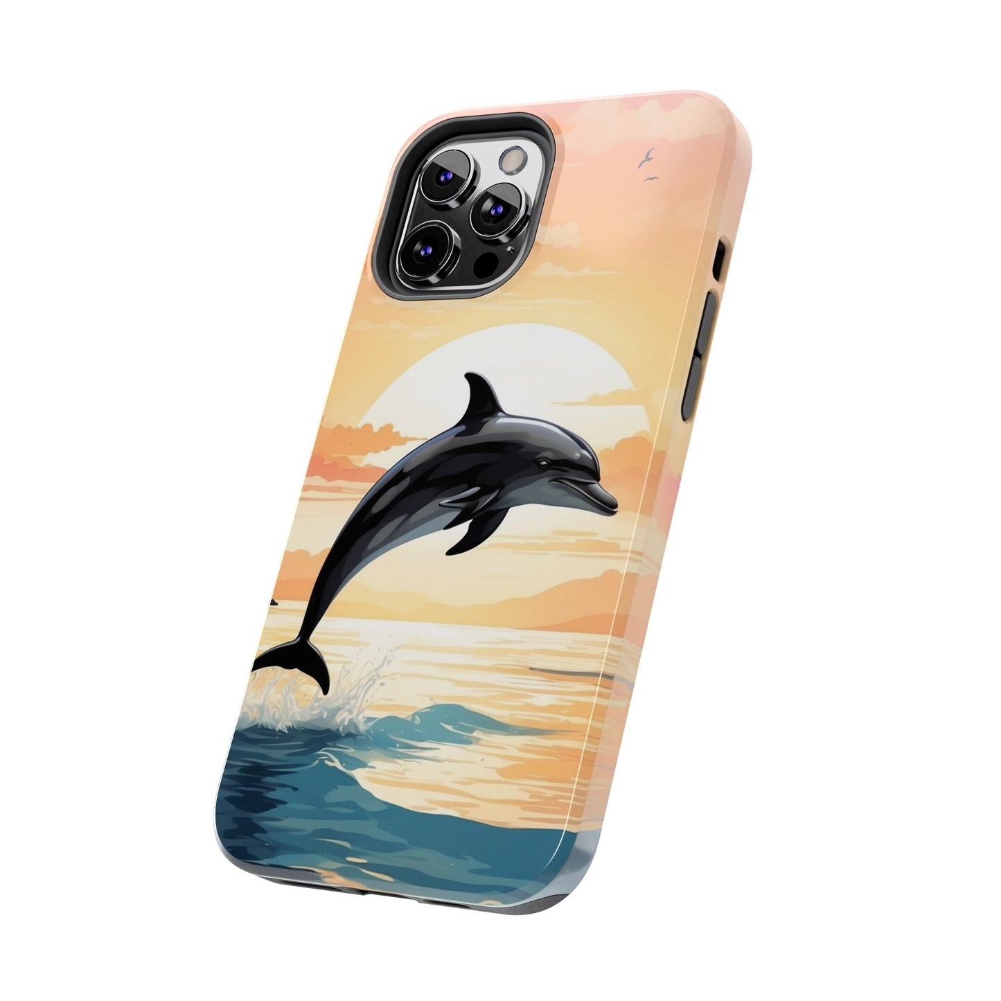 Tropical Sunset Dolphin iPhone Case - BOGO Cases