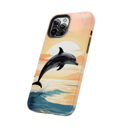 Tropical Sunset Dolphin iPhone Case - BOGO Cases