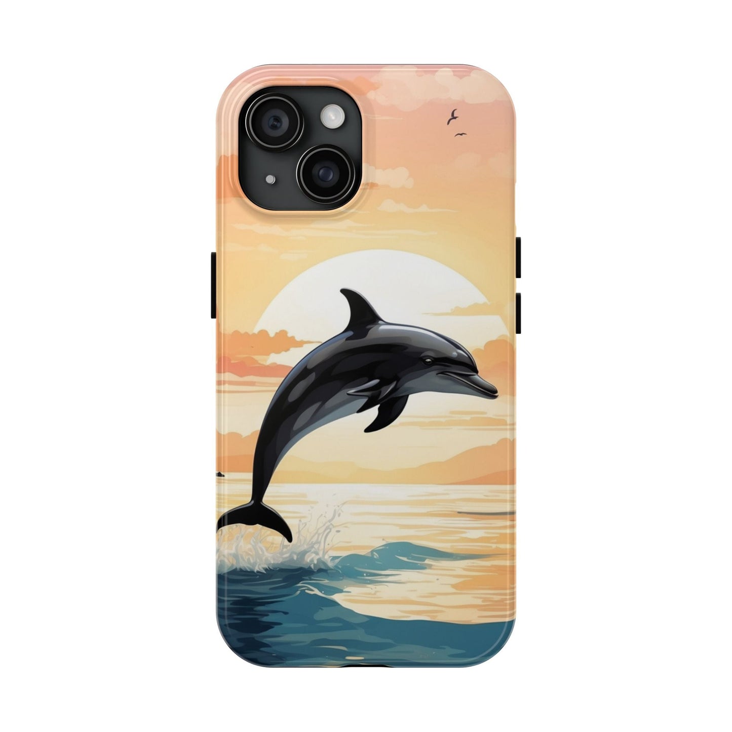 Tropical Sunset Dolphin iPhone Case - BOGO Cases