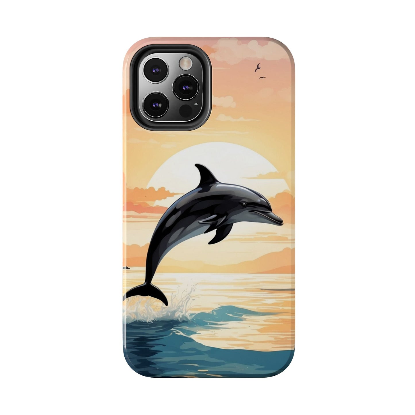 Tropical Sunset Dolphin iPhone Case - BOGO Cases