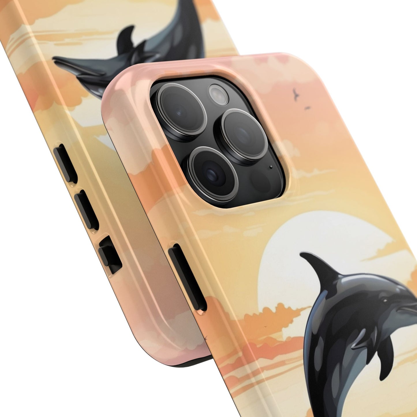 Tropical Sunset Dolphin iPhone Case - BOGO Cases
