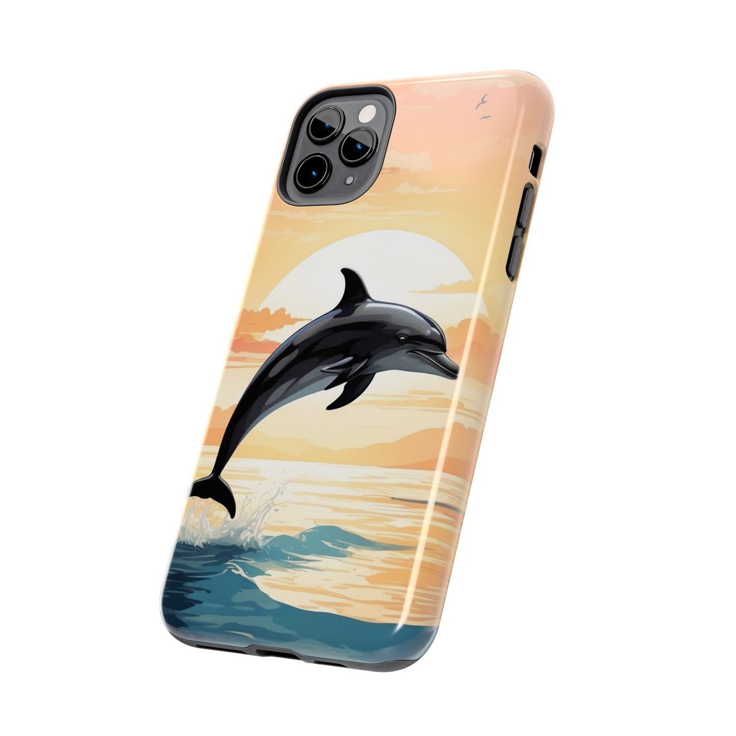 Tropical Sunset Dolphin iPhone Case - BOGO Cases