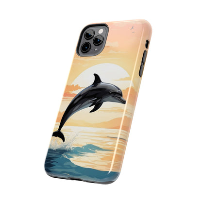 Tropical Sunset Dolphin iPhone Case - BOGO Cases