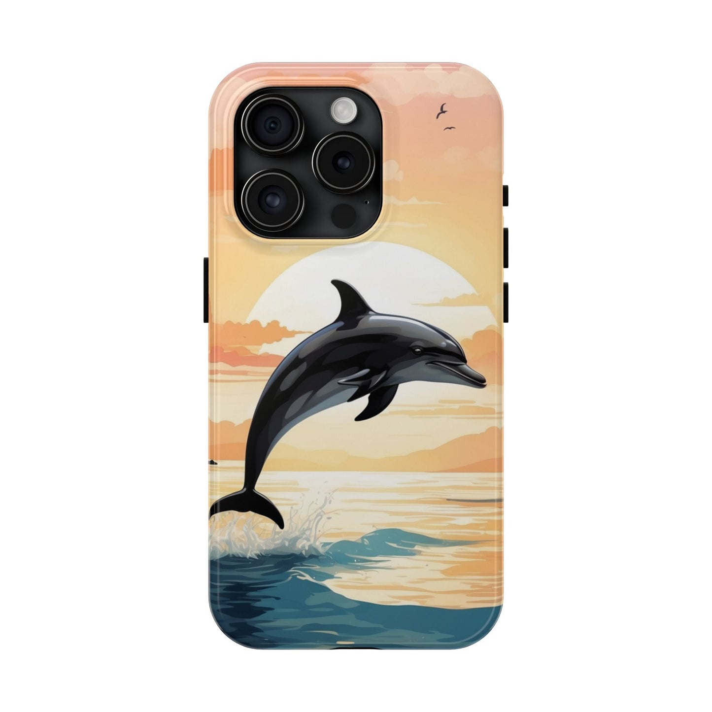 Tropical Sunset Dolphin iPhone Case - BOGO Cases