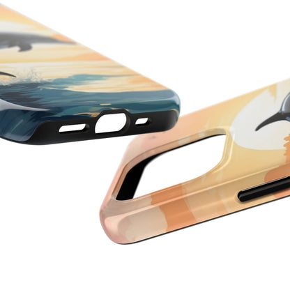 Tropical Sunset Dolphin iPhone Case - BOGO Cases