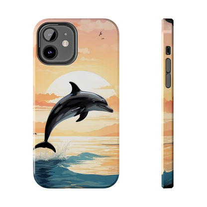 Tropical Sunset Dolphin iPhone Case - BOGO Cases