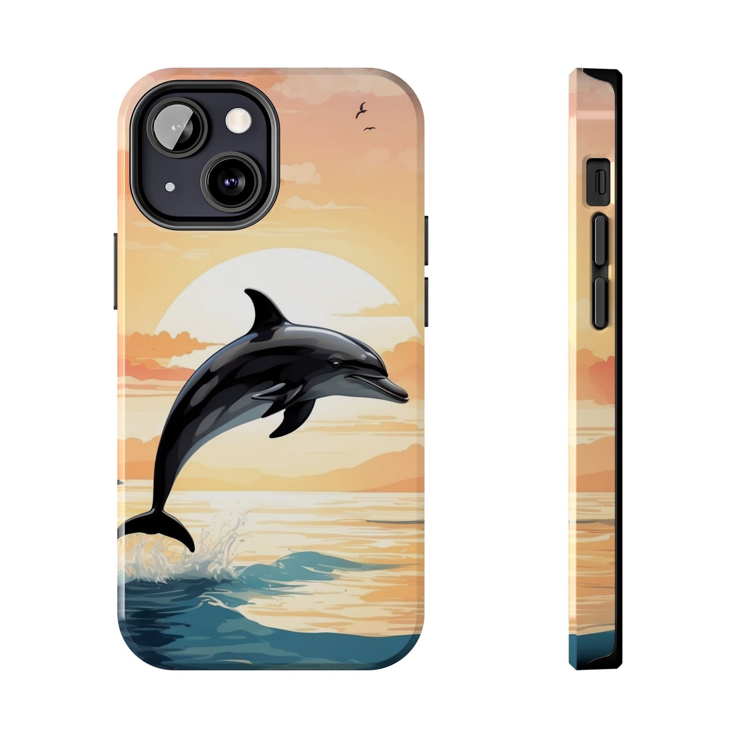 Tropical Sunset Dolphin iPhone Case - BOGO Cases