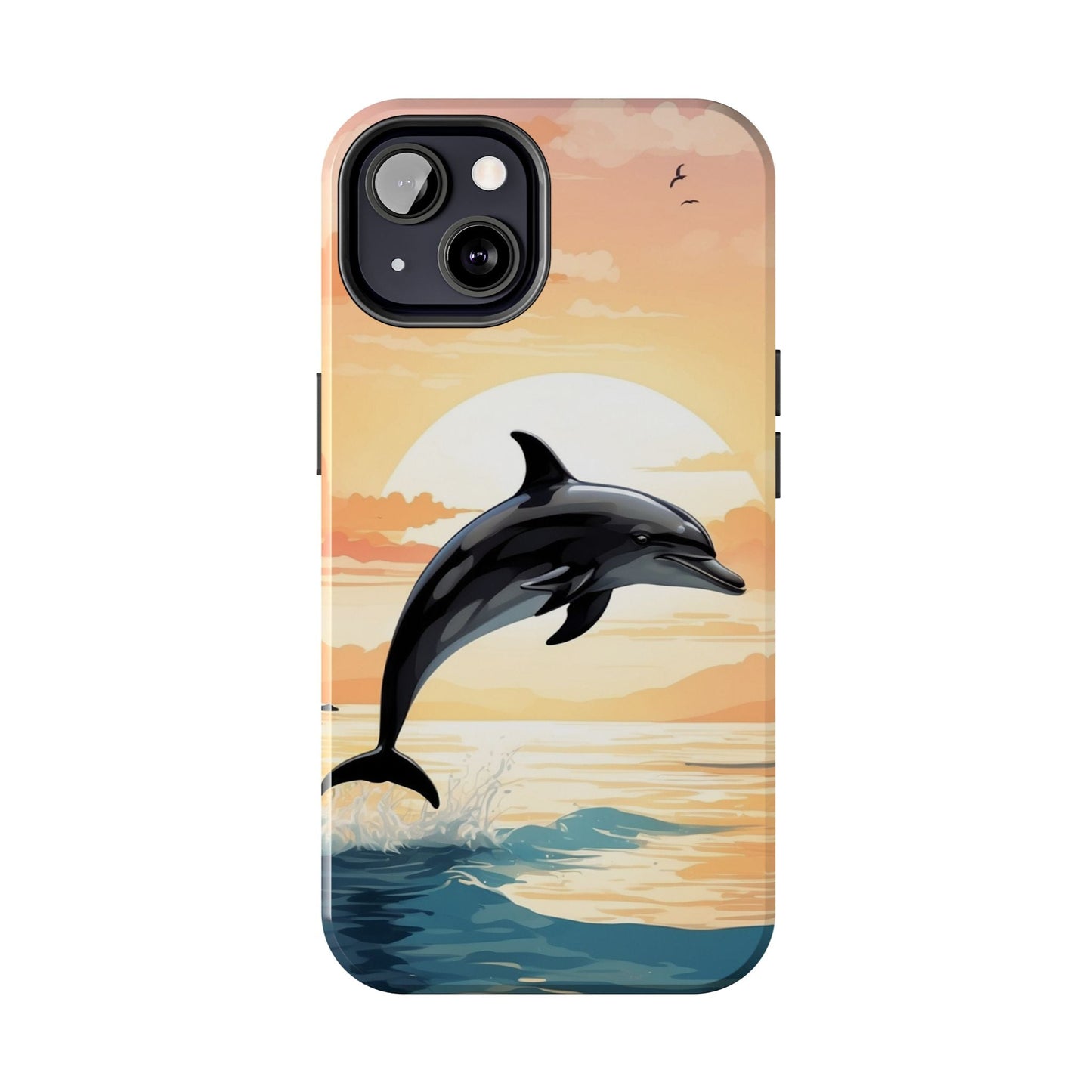Tropical Sunset Dolphin iPhone Case - BOGO Cases