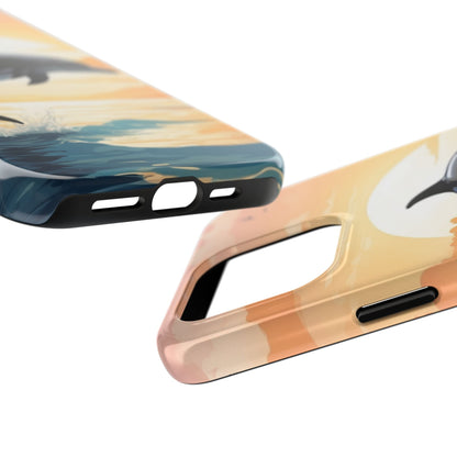 Tropical Sunset Dolphin iPhone Case - BOGO Cases
