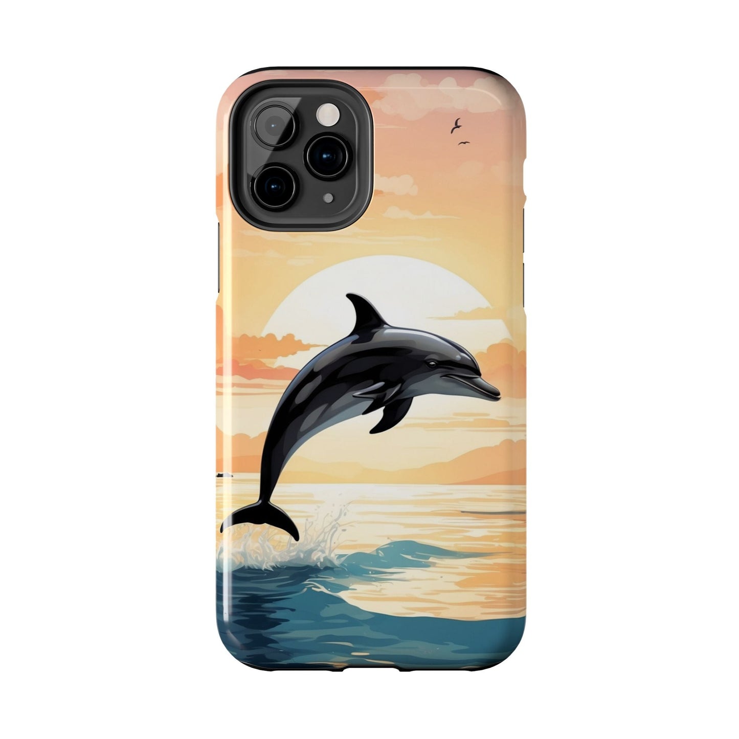 Tropical Sunset Dolphin iPhone Case - BOGO Cases