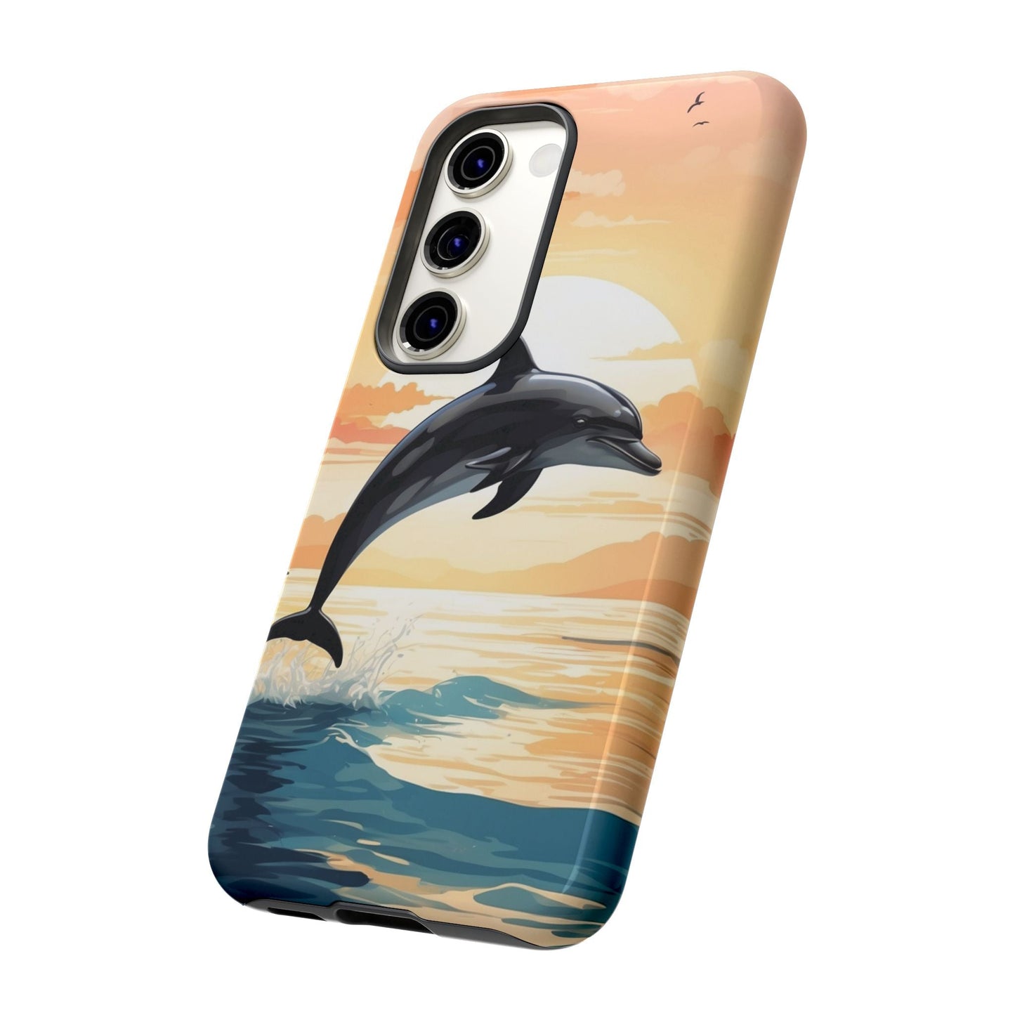 Tropical Sunset Dolphin Samsung Galaxy Case - BOGO Cases