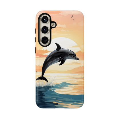 Tropical Sunset Dolphin Samsung Galaxy Case - BOGO Cases