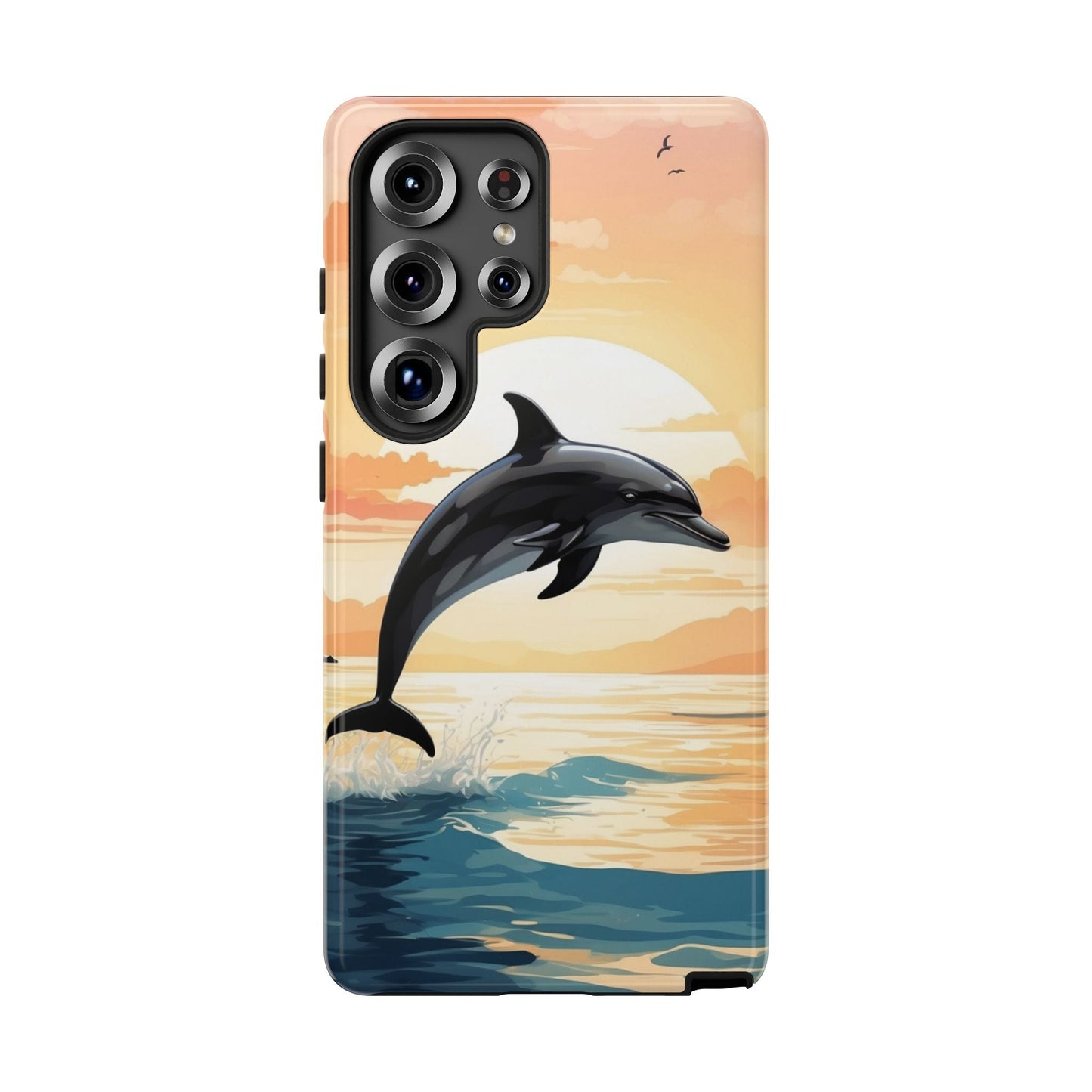 Tropical Sunset Dolphin Samsung Galaxy Case - BOGO Cases