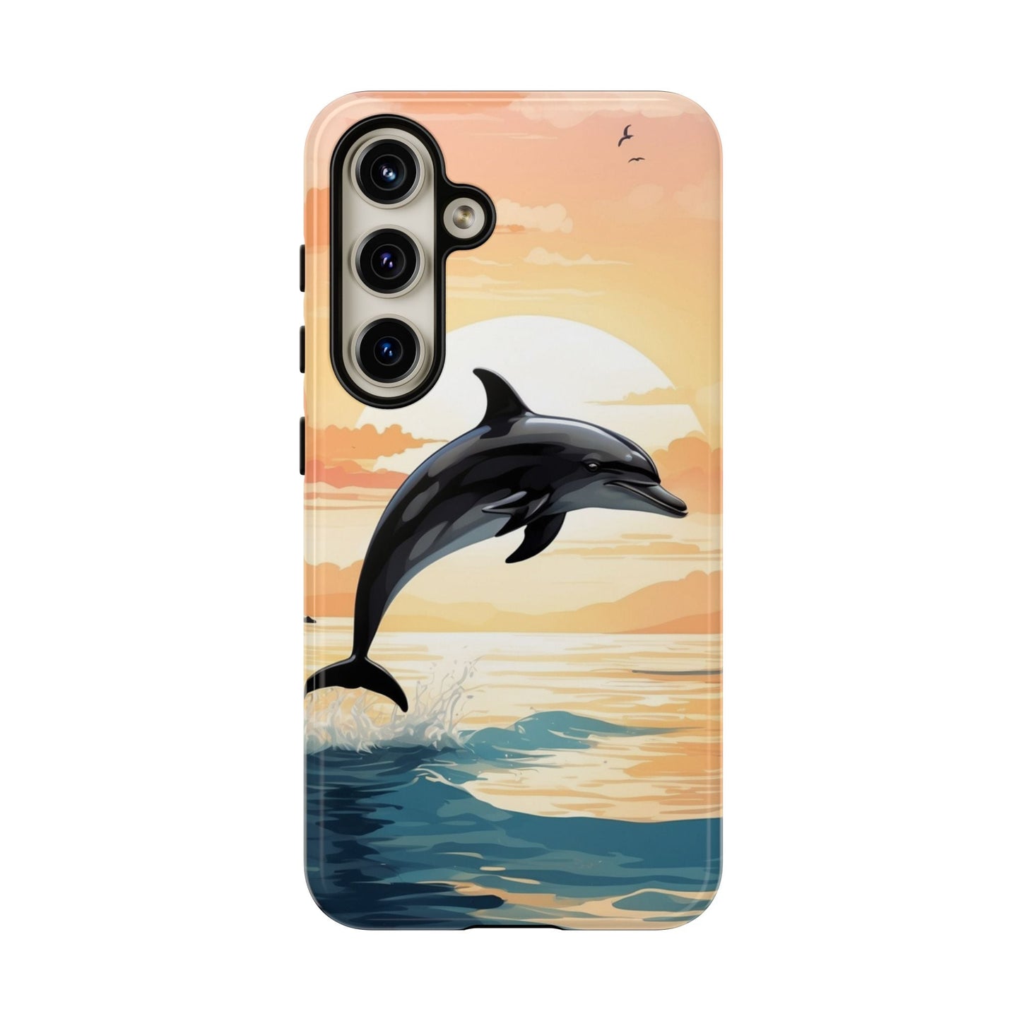 Tropical Sunset Dolphin Samsung Galaxy Case - BOGO Cases