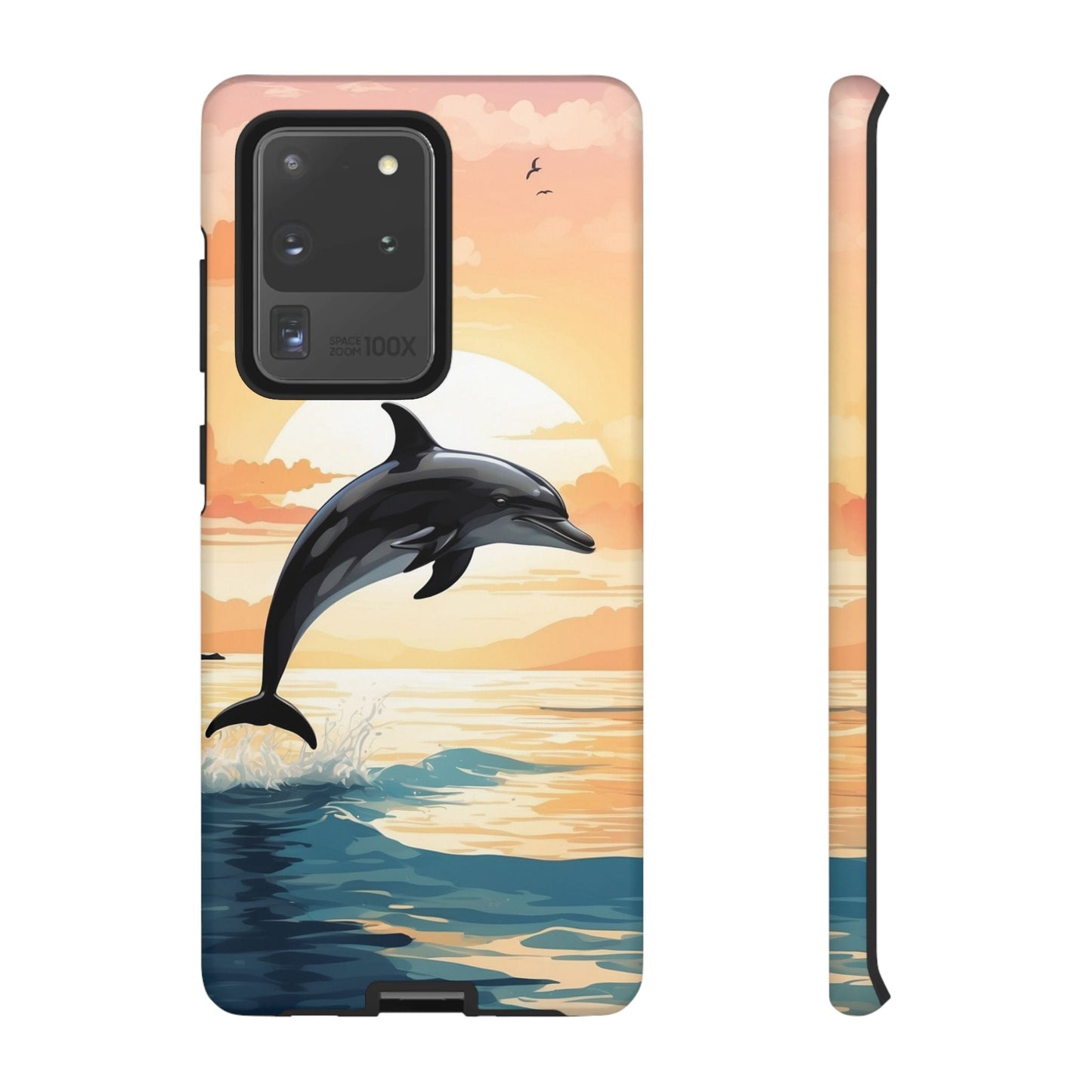 Tropical Sunset Dolphin Samsung Galaxy Case - BOGO Cases