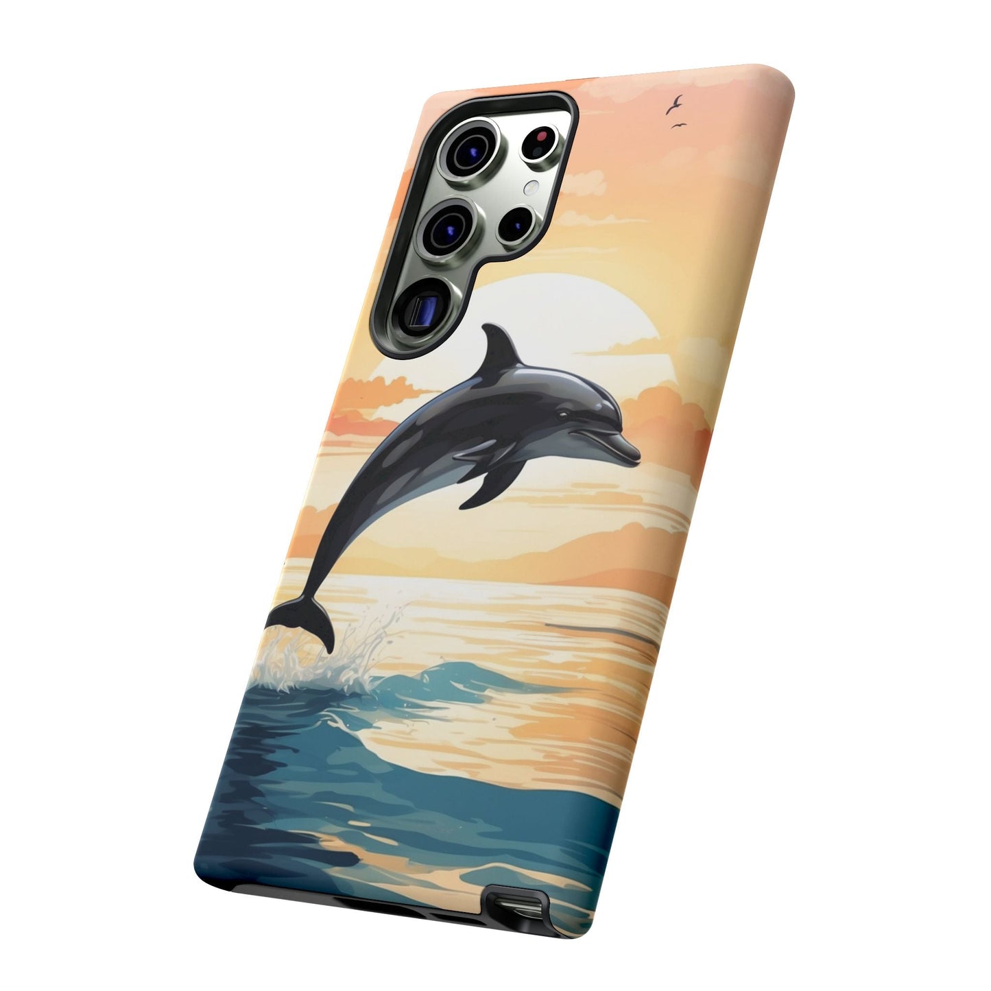 Tropical Sunset Dolphin Samsung Galaxy Case - BOGO Cases