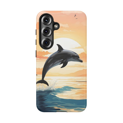 Tropical Sunset Dolphin Samsung Galaxy Case - BOGO Cases