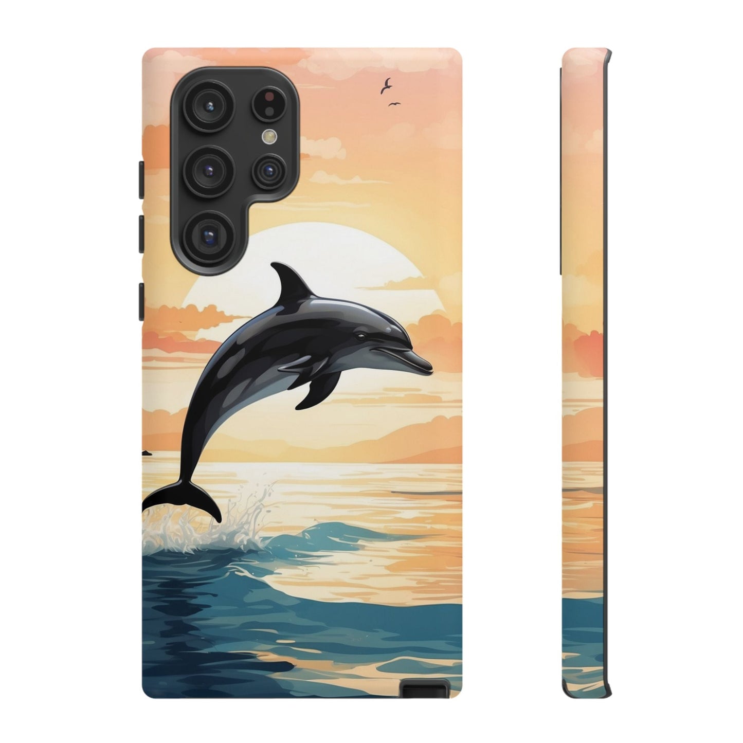 Tropical Sunset Dolphin Samsung Galaxy Case - BOGO Cases